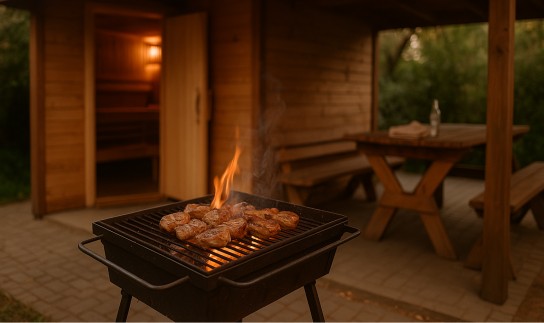 Сауни з мангалом у Києві — гриль-зона, альтанка, дружня атмосфера