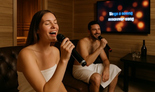 Караоке в сауне: отдельная комната, звук, вечеринки